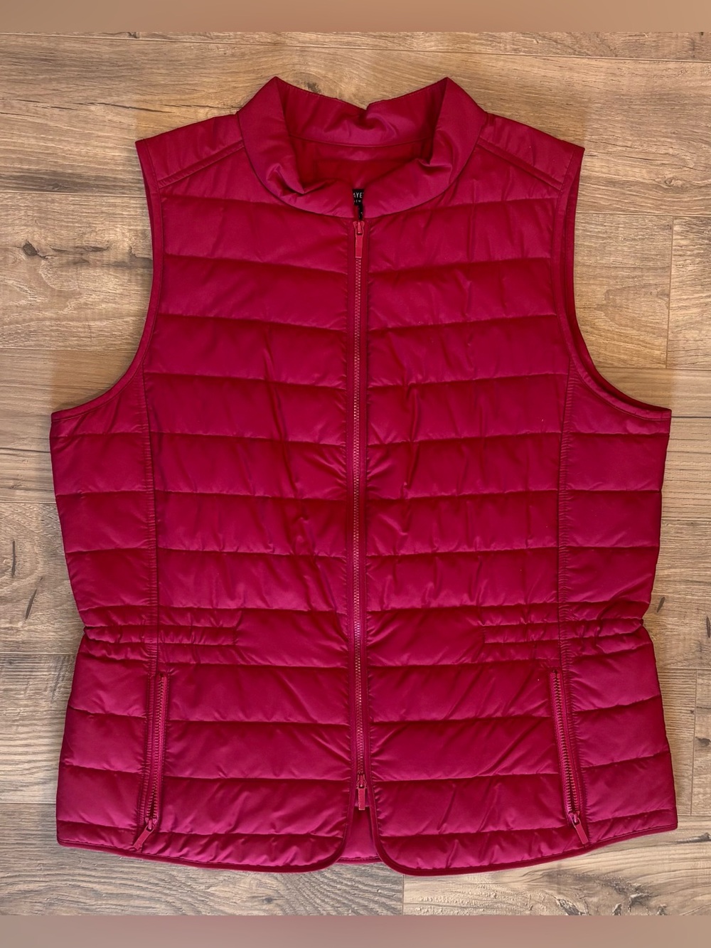 Lafayette 148 Red Quilted Puffer Vest – Women’s Size Large